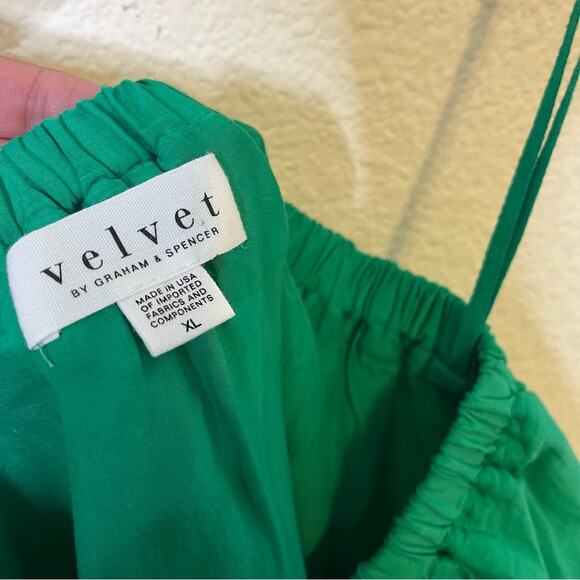 Anthropologie Green One-Shoulder Mini Dress - Picture 7 of 9